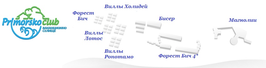 Схема расположения вилл в комплексе 